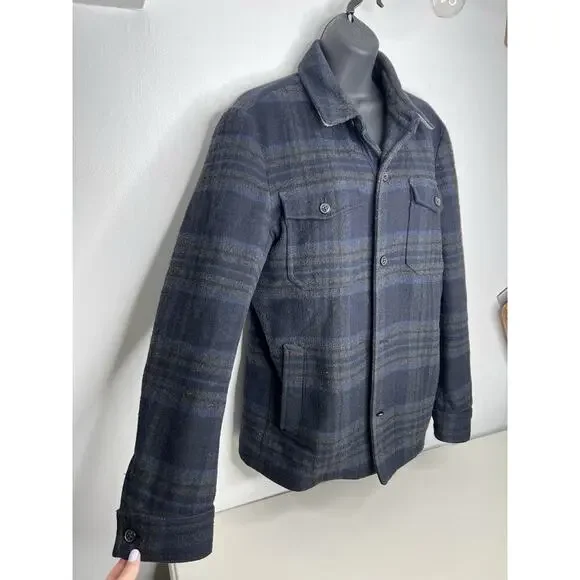 Banana Republic Navy Blue Green Blazer Jacket Women’s Size Small - Picture 2 of 12